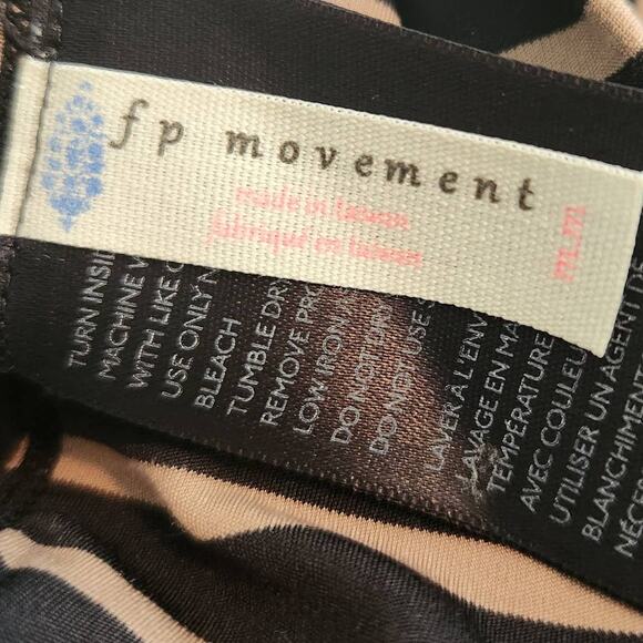 FP Movement Striped Long Sleeve Crop Top With Cut Out Back - Picture 2 of 7